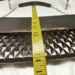Dolce Vita Black Quilted Clutch with Chain Strap